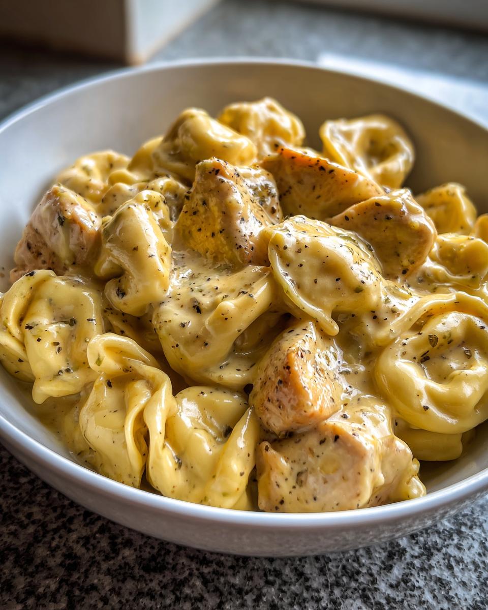 Easy Creamy Velveeta Chicken Tortellini One-Pot Dinner - detail 2