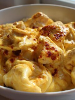 Easy Creamy Velveeta Chicken Tortellini One-Pot Dinner