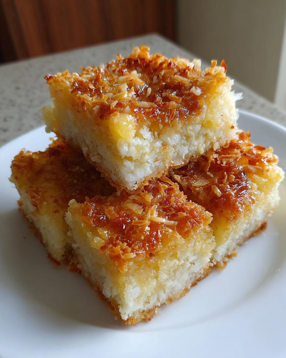 Easy Pineapple Coconut Squares - detail 1