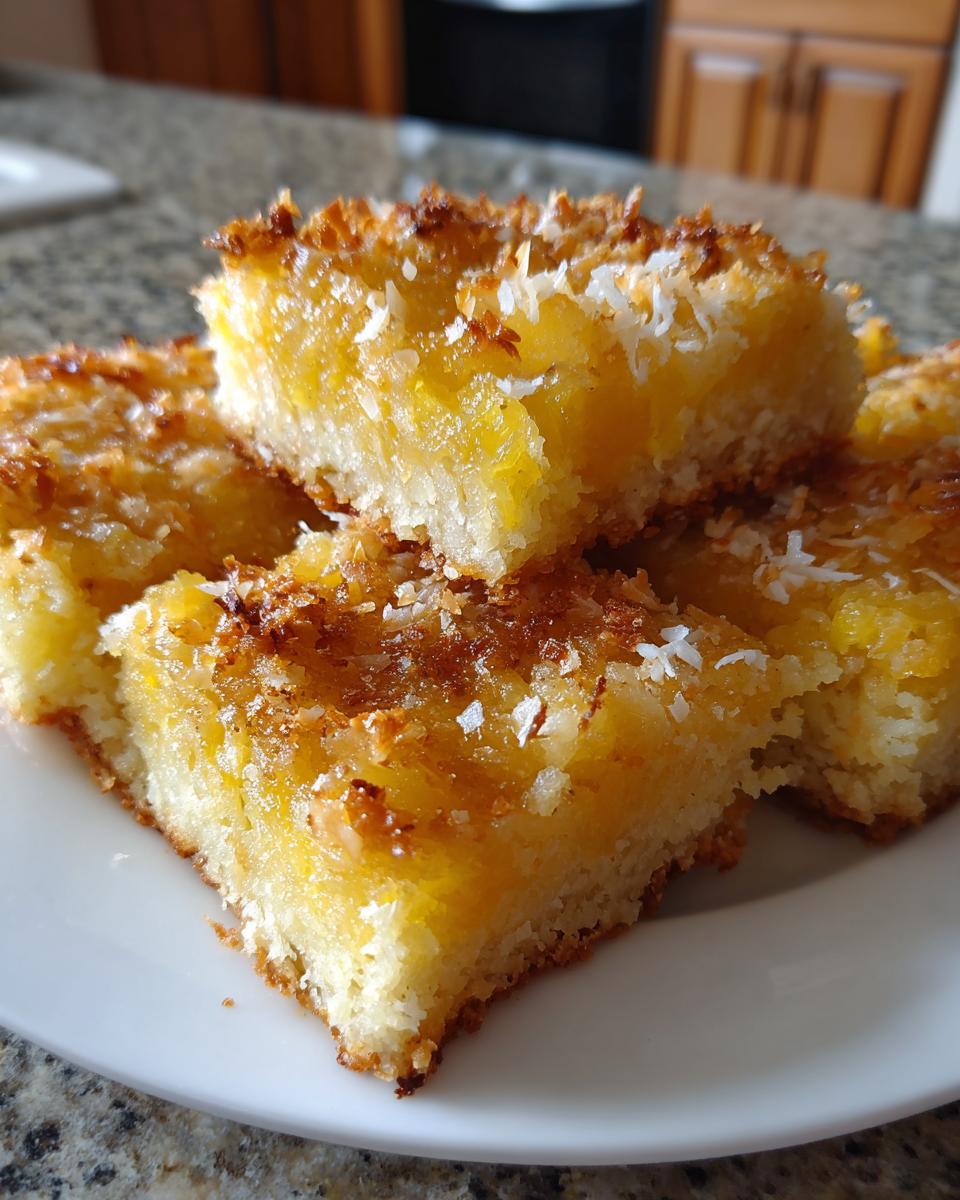 Easy Pineapple Coconut Squares - detail 3