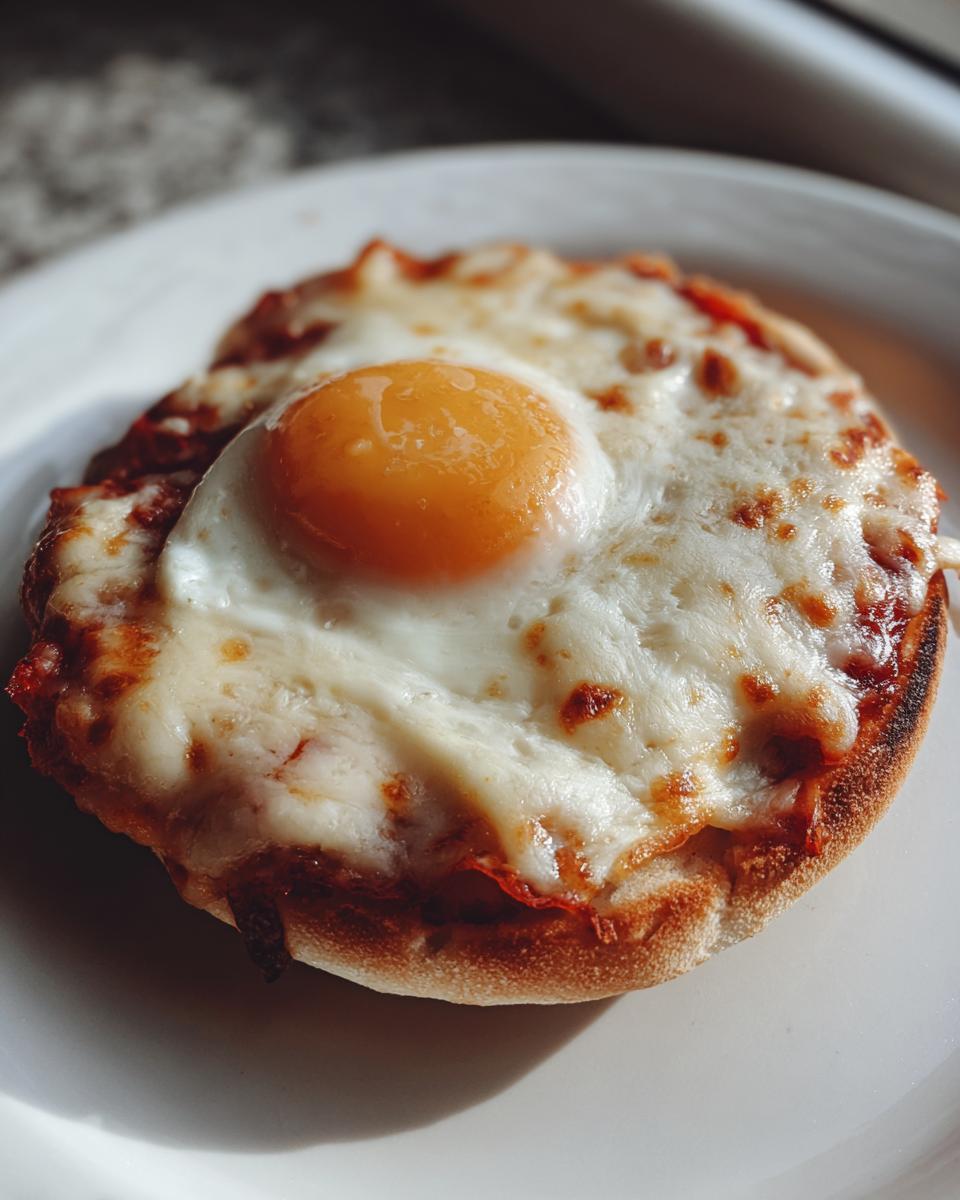 English Muffin Breakfast Pizza - detail 2
