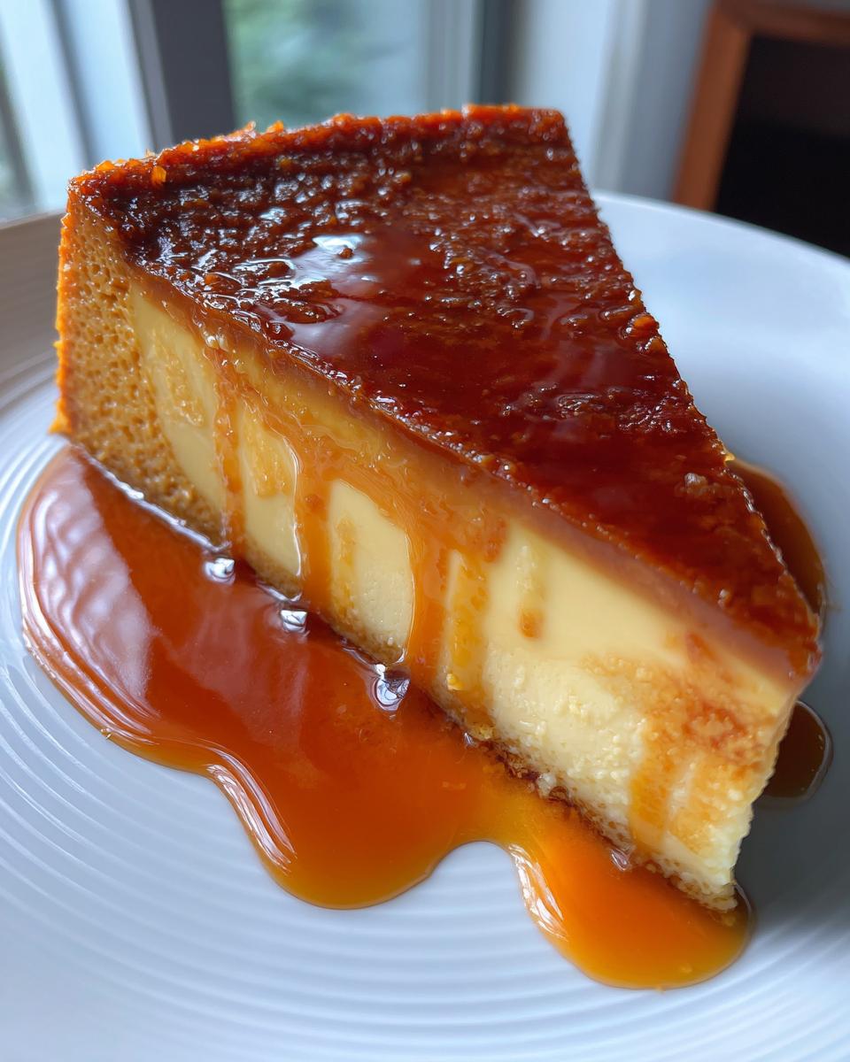 Flan with Gelatin Layers - detail 2