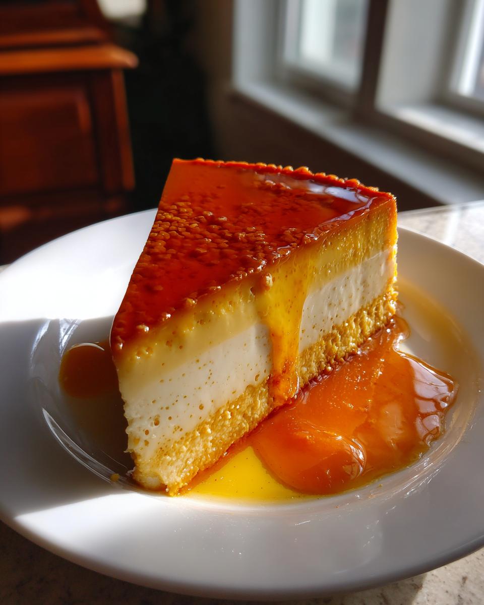 Flan with Gelatin Layers - detail 3