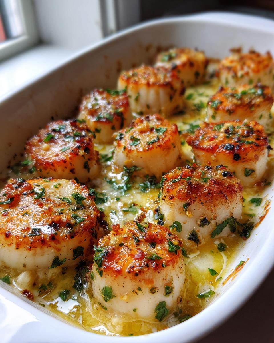 Garlic Butter Baked Scallops - detail 2