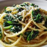 Garlic Spinach Spaghetti
