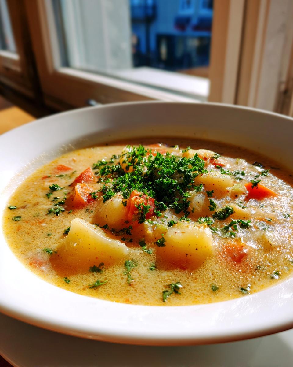 German Potato Soup - detail 1