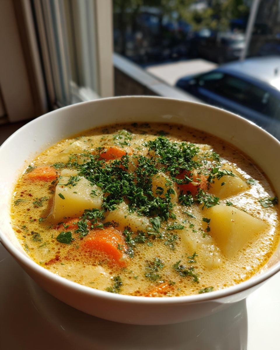 German Potato Soup - detail 2