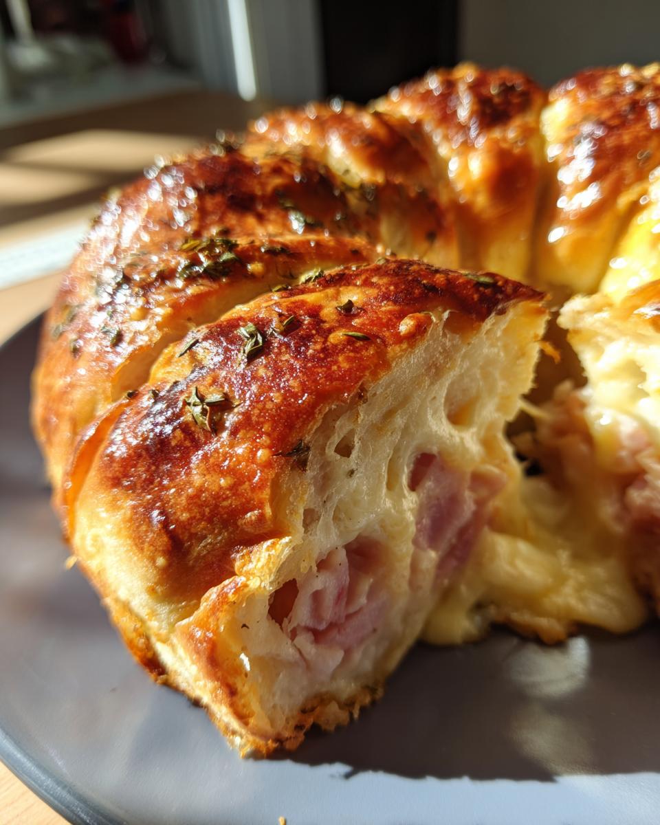 Ham and Cheese Ring Bread - detail 3