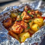Hawaiian BBQ Chicken and Pineapple Foil Packets