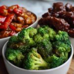 Homemade Takeout Trio: Kung Pao Chicken, Beef and Broccoli, and Bourbon Chicken