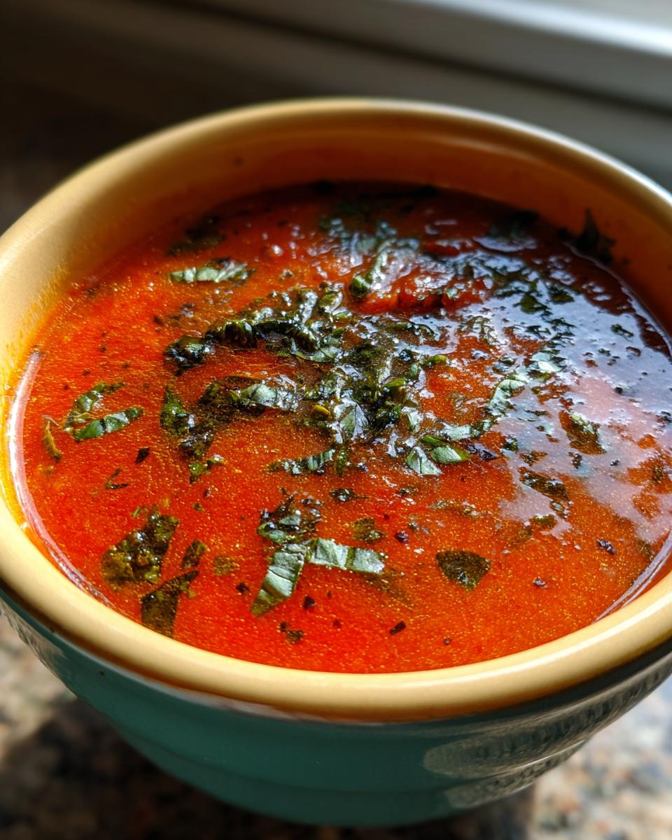 Homemade Tomato Basil Soup - detail 1