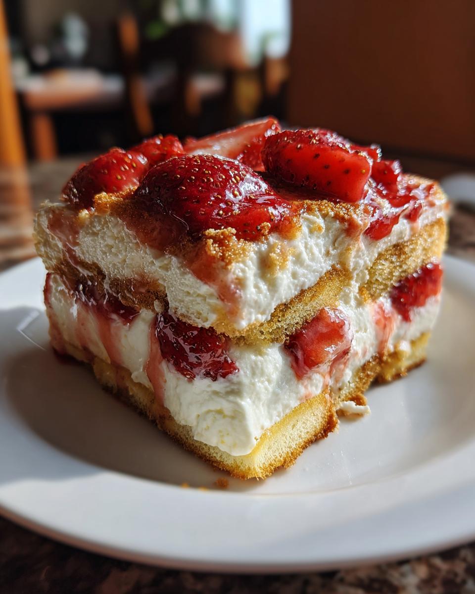 Incredible Strawberry Tiramisu - detail 1