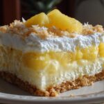 Italian No Bake Pineapple Coconut Cake