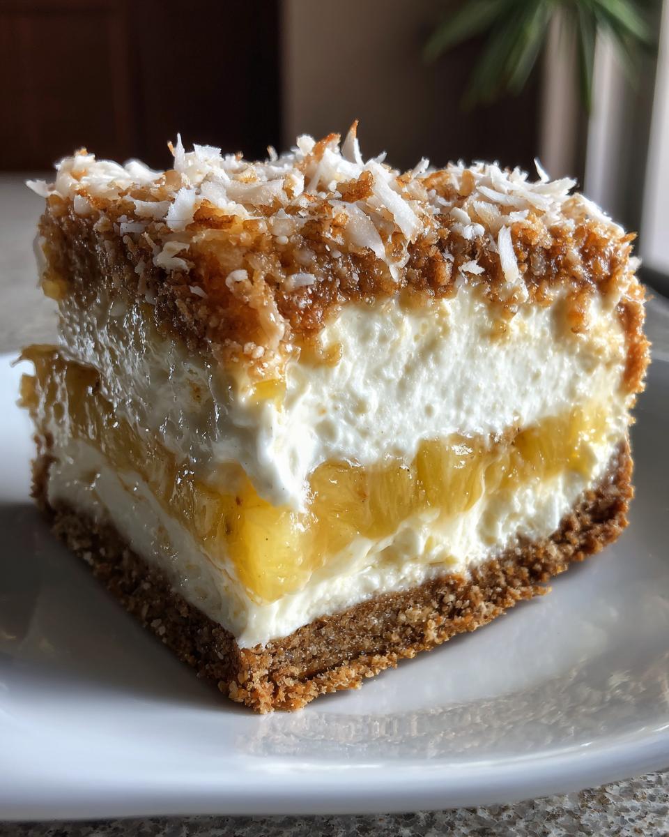 Italian No Bake Pineapple Coconut Cake - detail 3