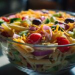 Layered Pasta Salad Bowl