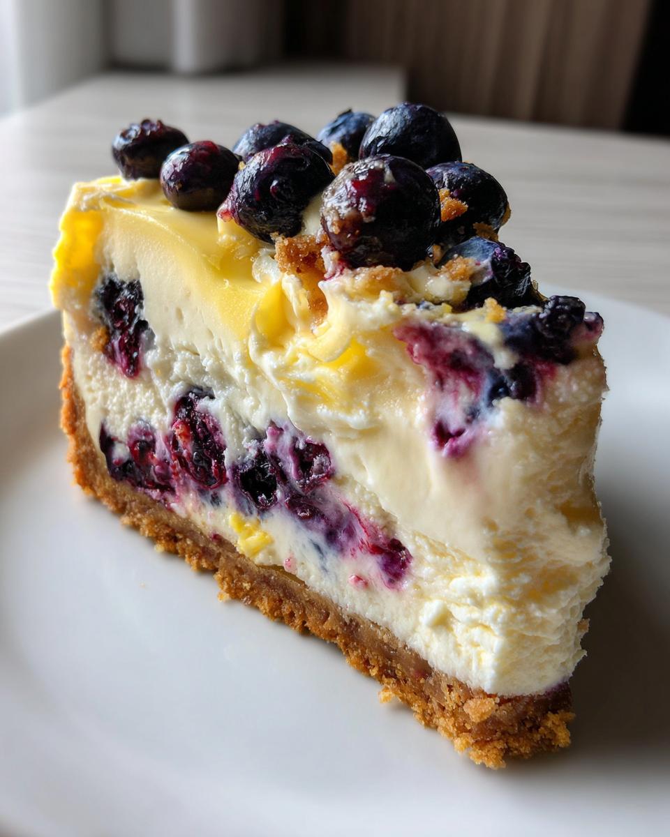 Lemon Blueberry Cheesecake - detail 2