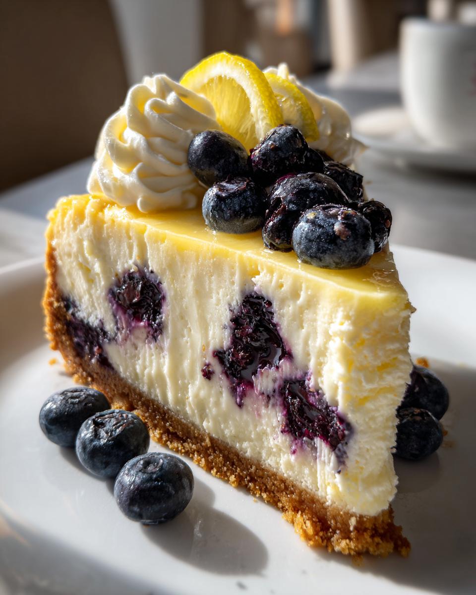 Lemon Blueberry Cheesecake - detail 3