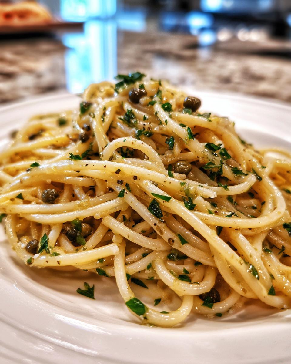 Lemon Caper Pasta - detail 1