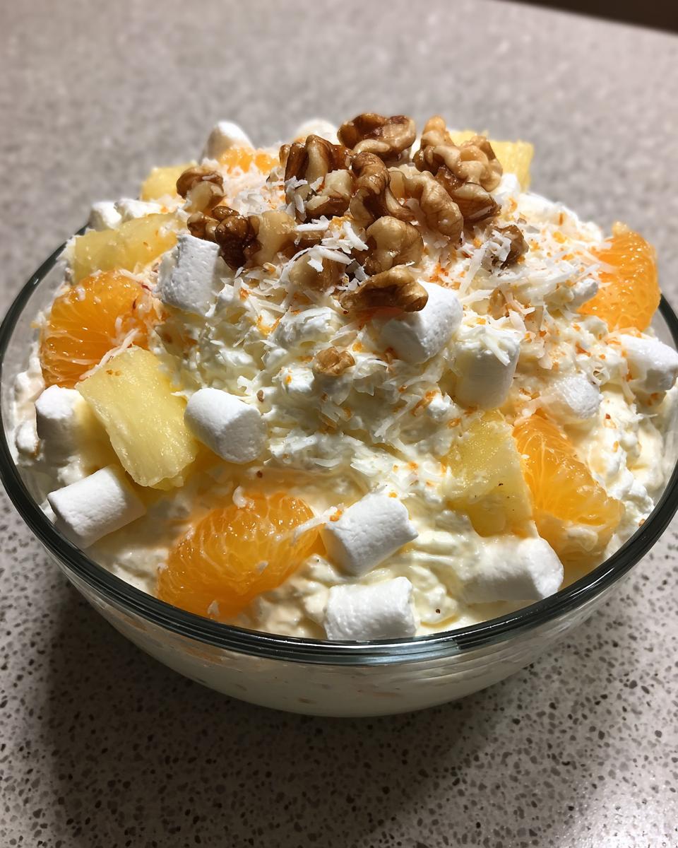 Light and Fluffy Dessert Salad - detail 1