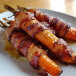 Maple-Glazed Bacon-Wrapped Carrots