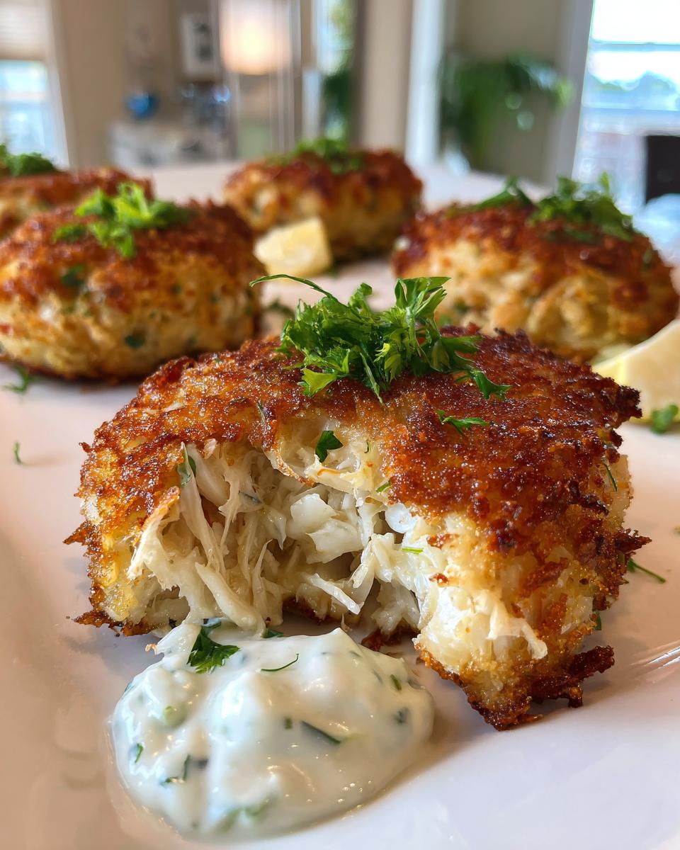 Maryland Crab Cakes with Quick Tartar Sauce - detail 1