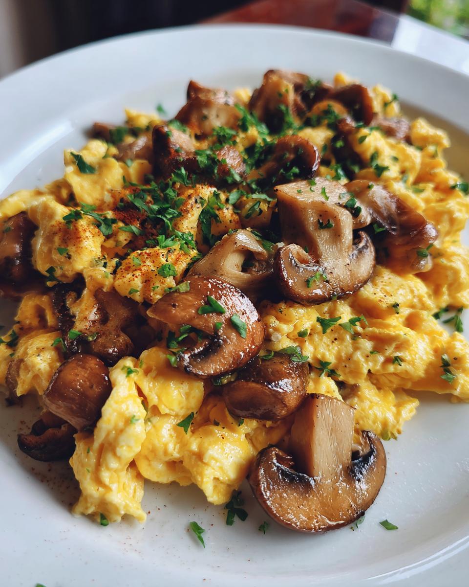 Mushroom and Scrambled Eggs - detail 1
