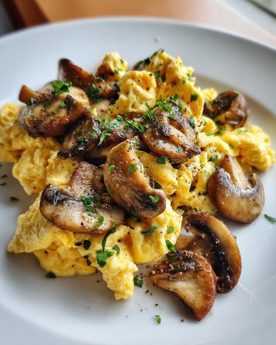 Mushroom and Scrambled Eggs - detail 2