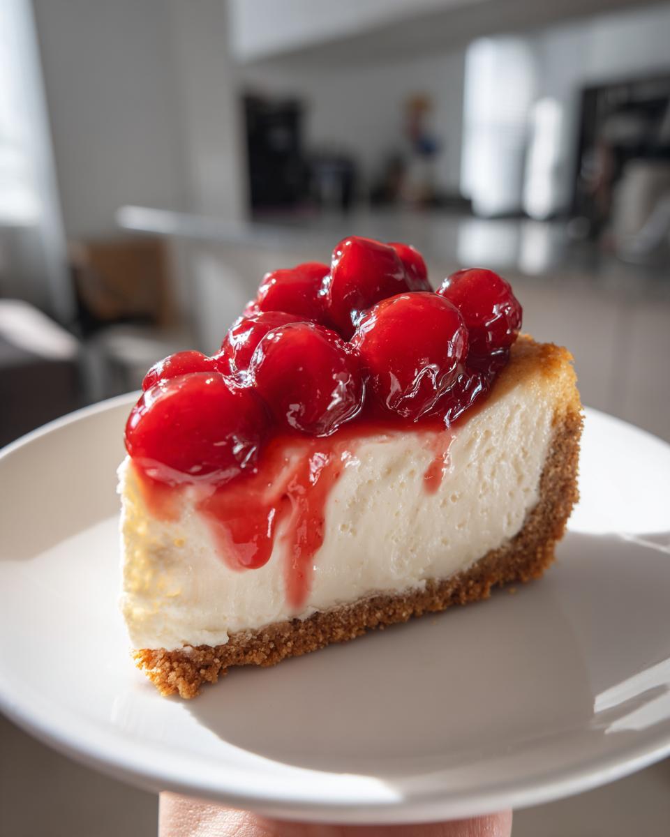 No Bake Cherry Cheesecake - detail 1