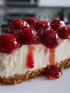 No Bake Cherry Cheesecake