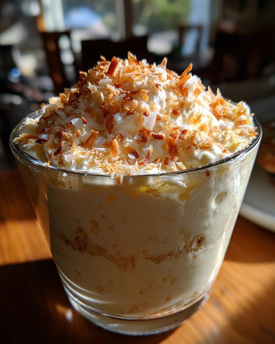 No-Bake Pina Colada Cheesecake Mousse - detail 2