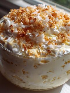 No-Bake Pina Colada Cheesecake Mousse