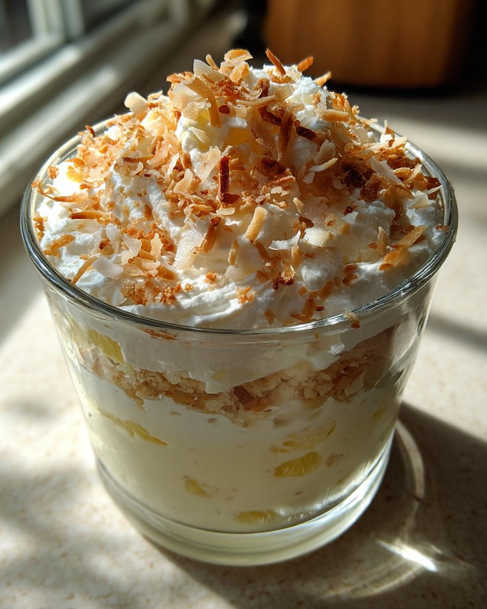 No-Bake Pina Colada Cheesecake Mousse - detail 3