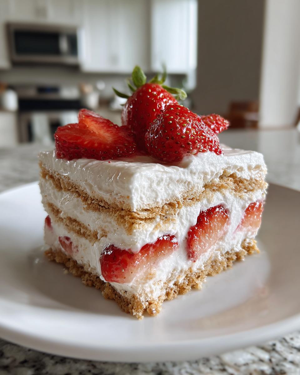 No-Bake Strawberry Icebox Cake - detail 1