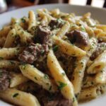 One-Pot Creamy Beef and Garlic Butter Pasta