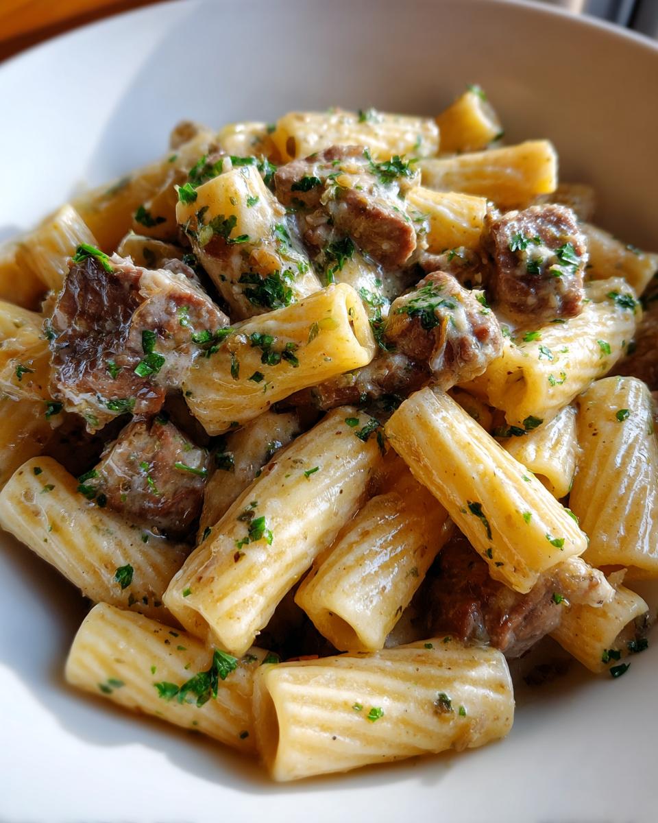 One-Pot Creamy Beef and Garlic Butter Pasta - detail 3