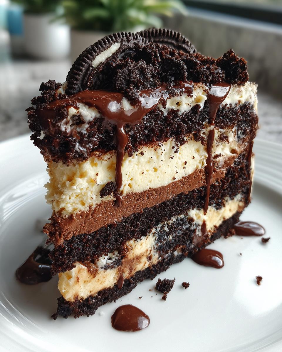 Oreo Cheesecake Chocolate Cake - detail 1