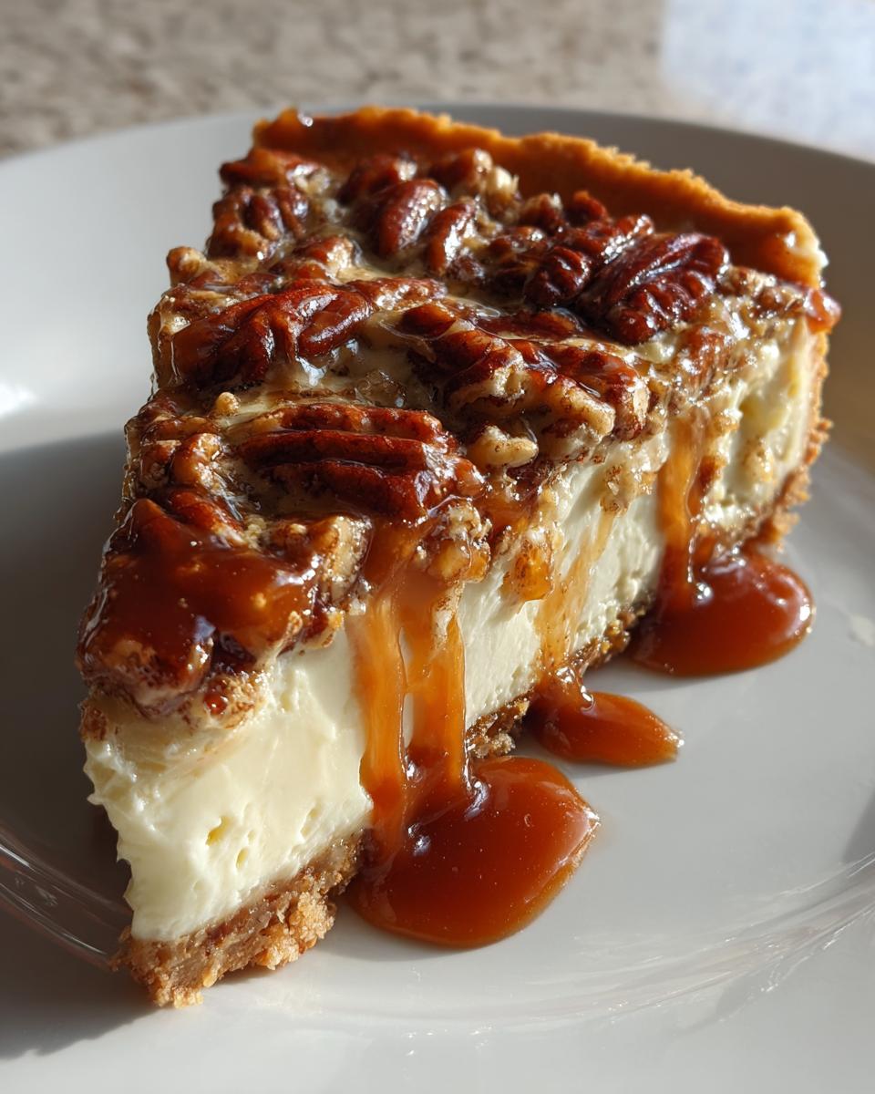 Pecan Cheesecake Pie - detail 3