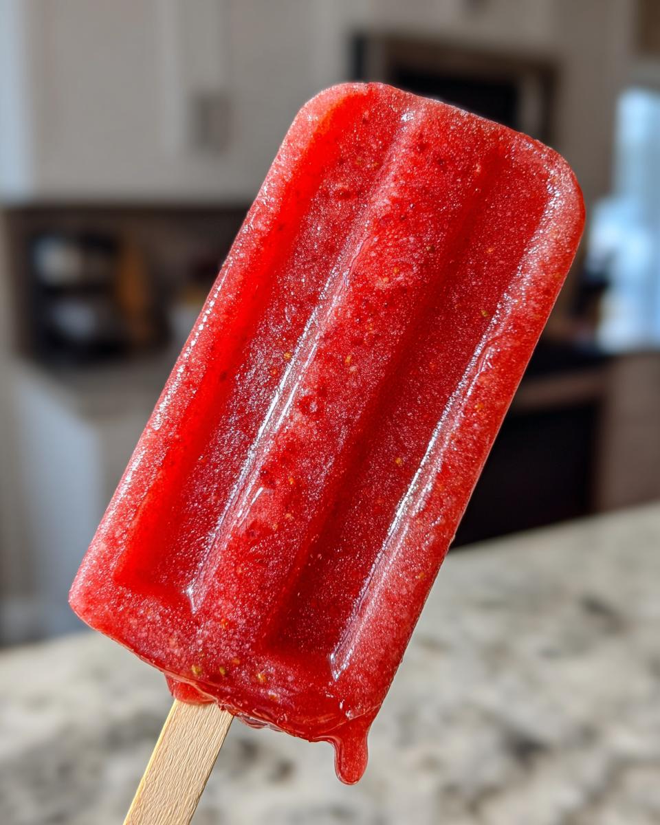 Perfect Strawberry Ice Pops - detail 1