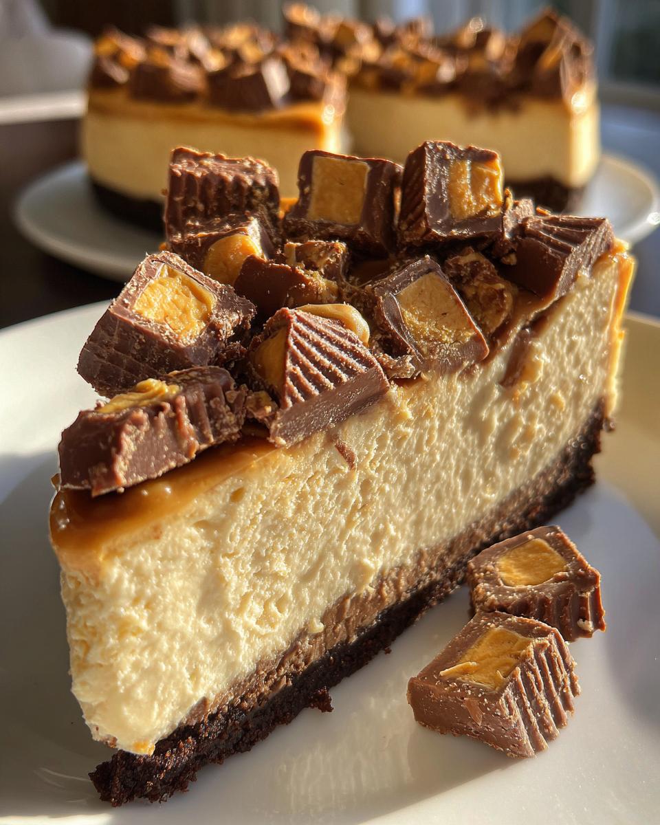 Reeses No Bake Peanut Butter Cheesecake - detail 3