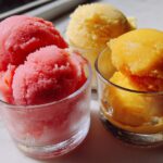 Refreshing Sorbets: Strawberry, Lemon, and Mango