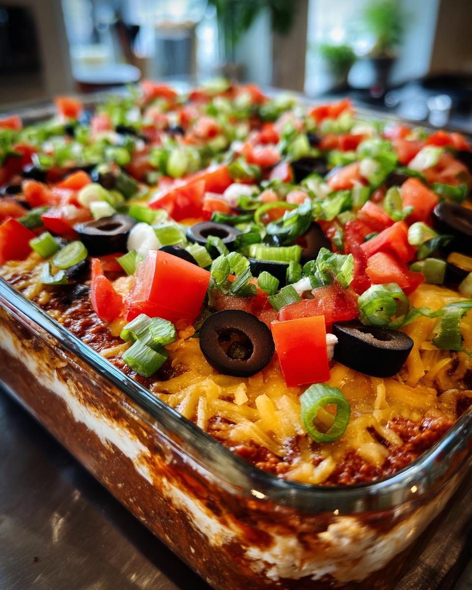 Seven-Layer Taco Dip - detail 1