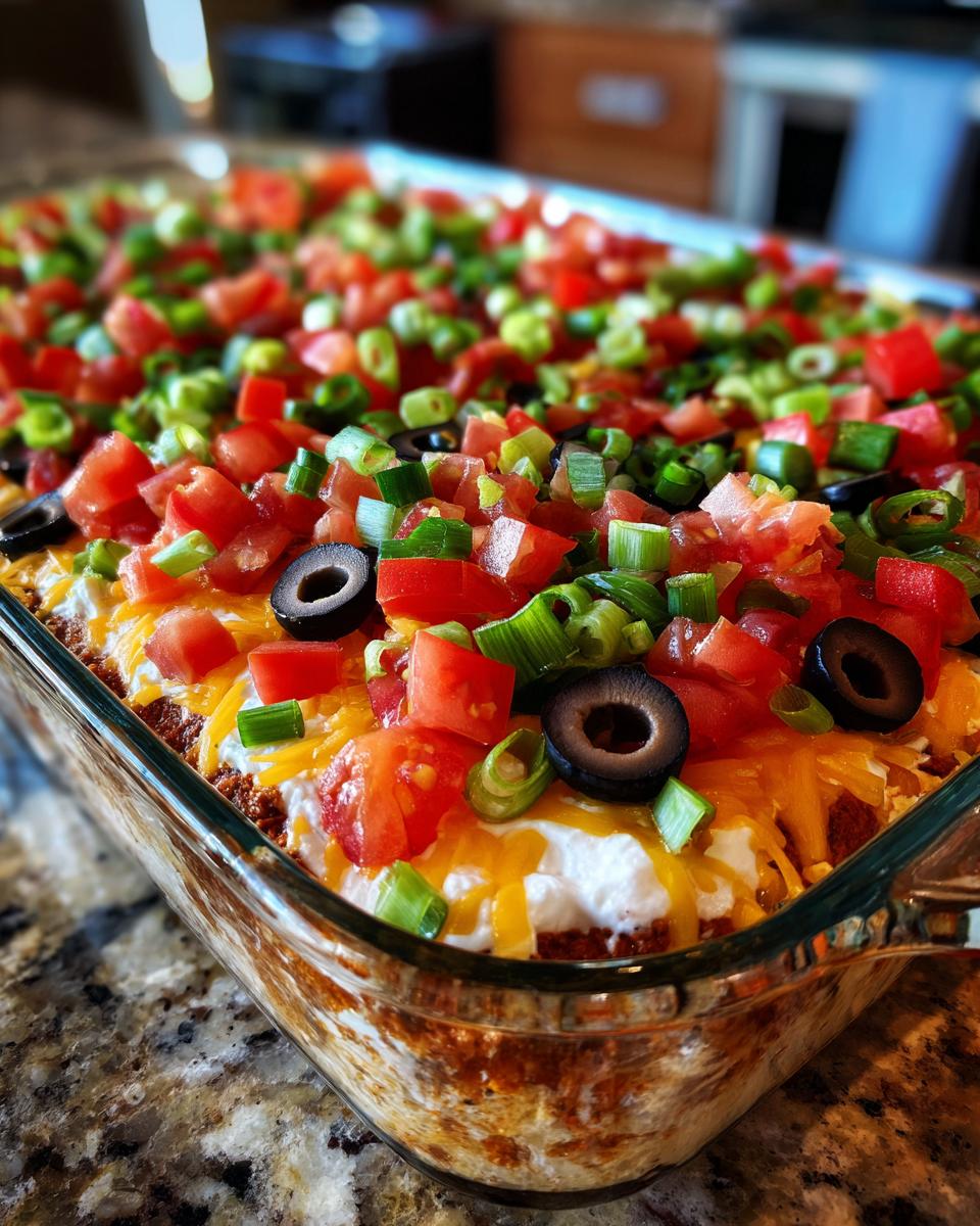 Seven-Layer Taco Dip - detail 2