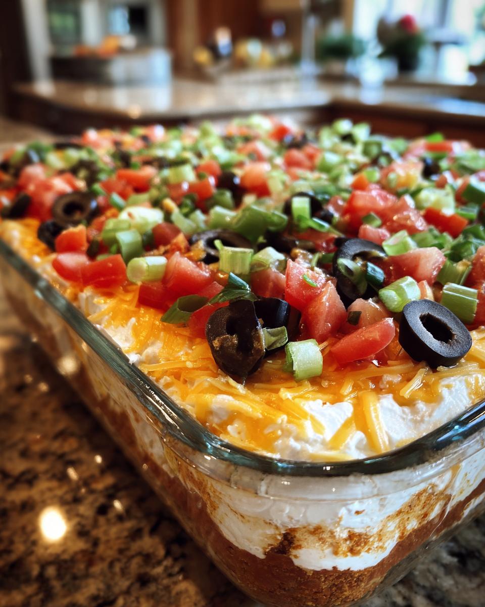 Seven-Layer Taco Dip - detail 3