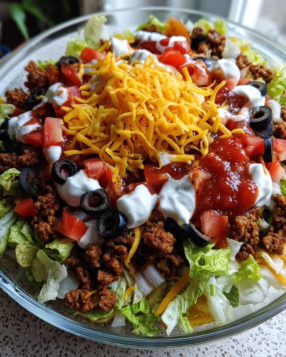 Seven-Layer Taco Salad - detail 2