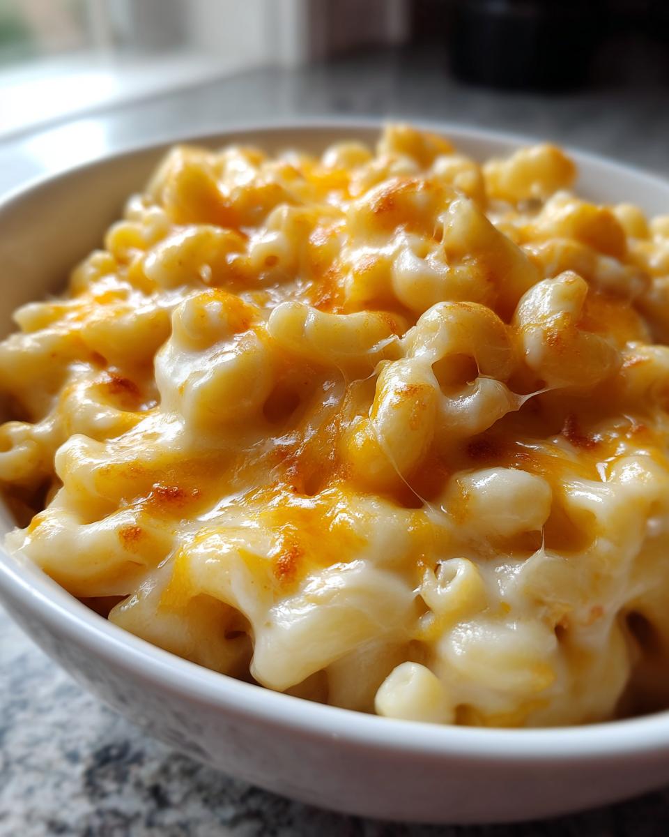 Slow Cooker Triple Cheesy Mac and Cheese - detail 2