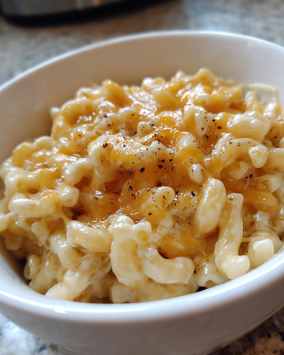 Slow Cooker Triple Cheesy Mac and Cheese - detail 3