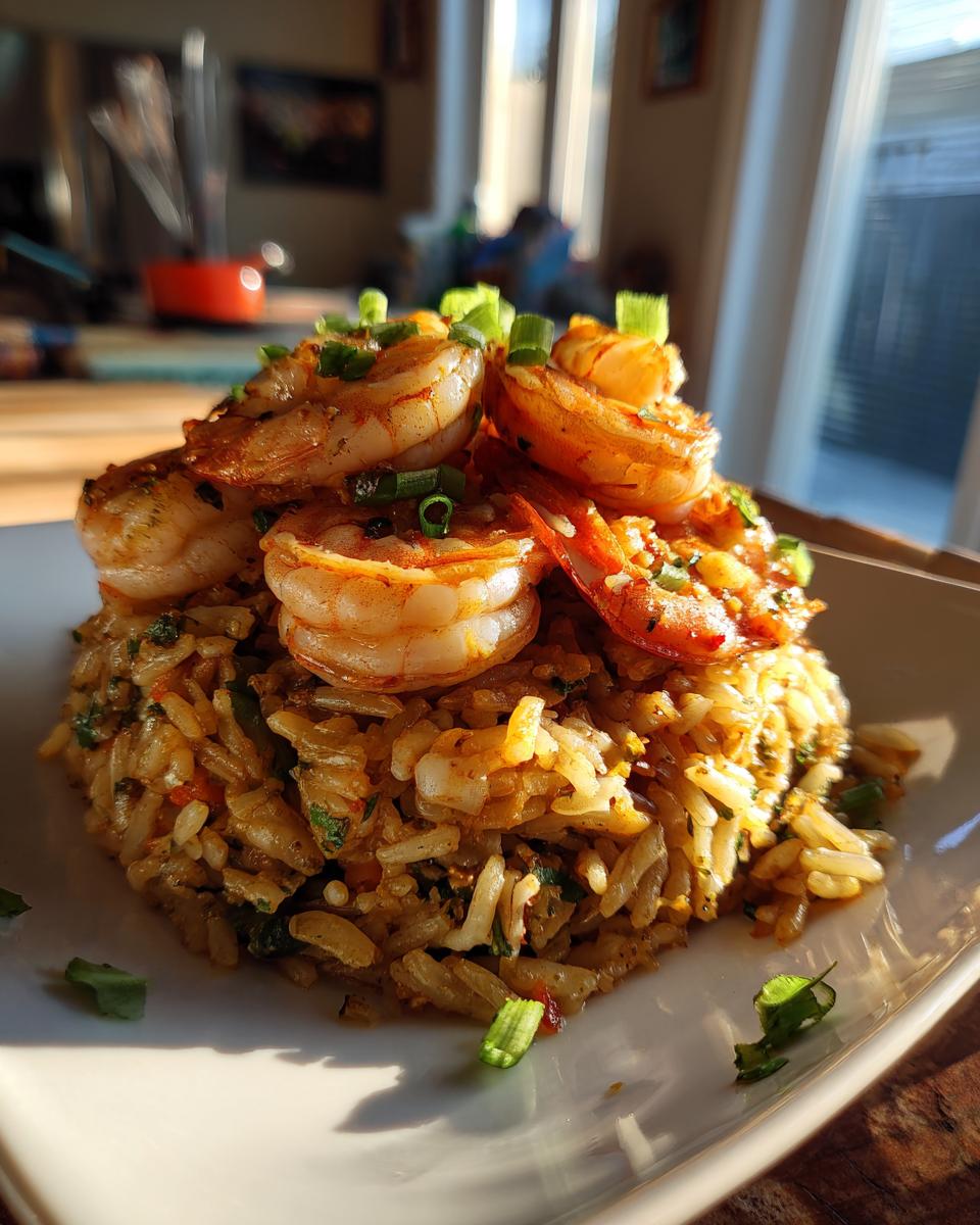 Stacked Shrimp Dirty Rice - detail 1