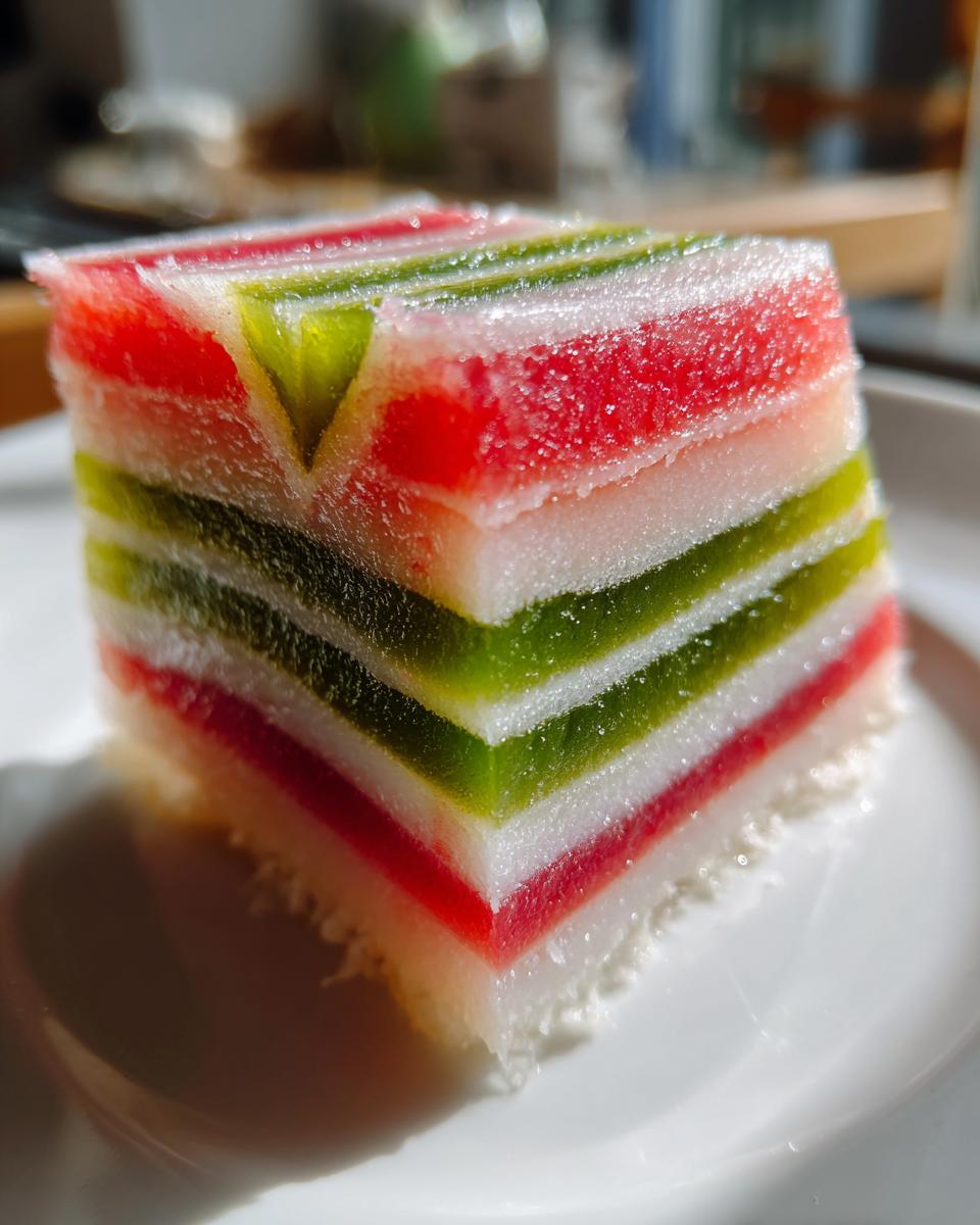 Steamed Layer Cake (Kuih Lapis) - detail 1