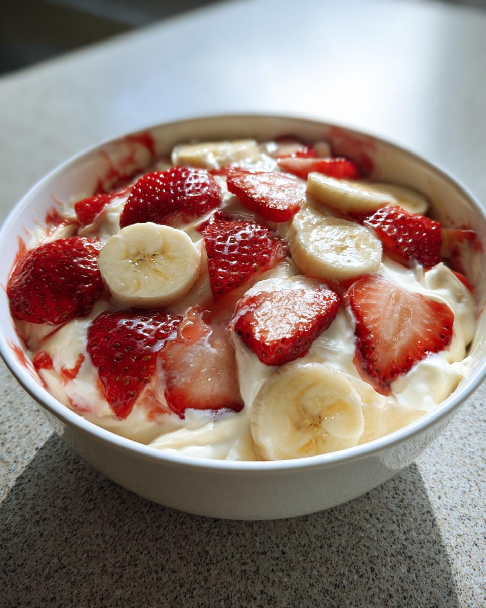 Strawberry Banana Cheesecake Salad - detail 1