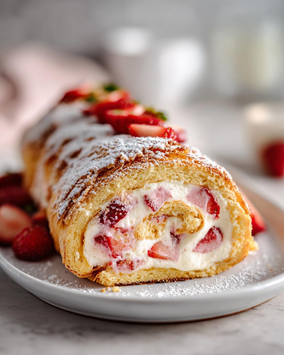 Strawberry Shortcake Cheesecake Rolls - detail 3